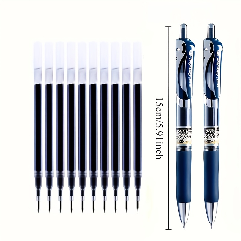 E-shop 12er-Pack blaue Gelstifte für Ärzte Krankenschwestern | 0,5 mm schnelltrocknend, geschmeidiges Schreiben, ergonomisches Design, ideal zum