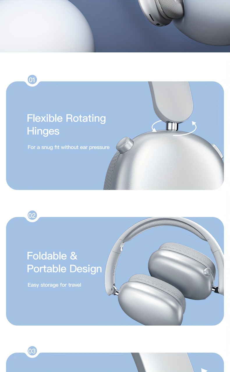 SY-T9 Over-Ear Wireless Headphones, Universal Music Headset for Phone And Laptop
