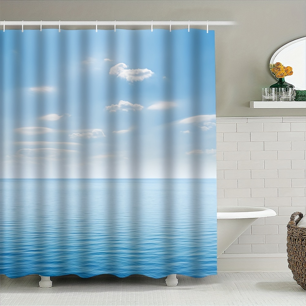 

de Océan - Imperméable, Lavable en en Crochets une - Décoration de Salle de Parfaite
