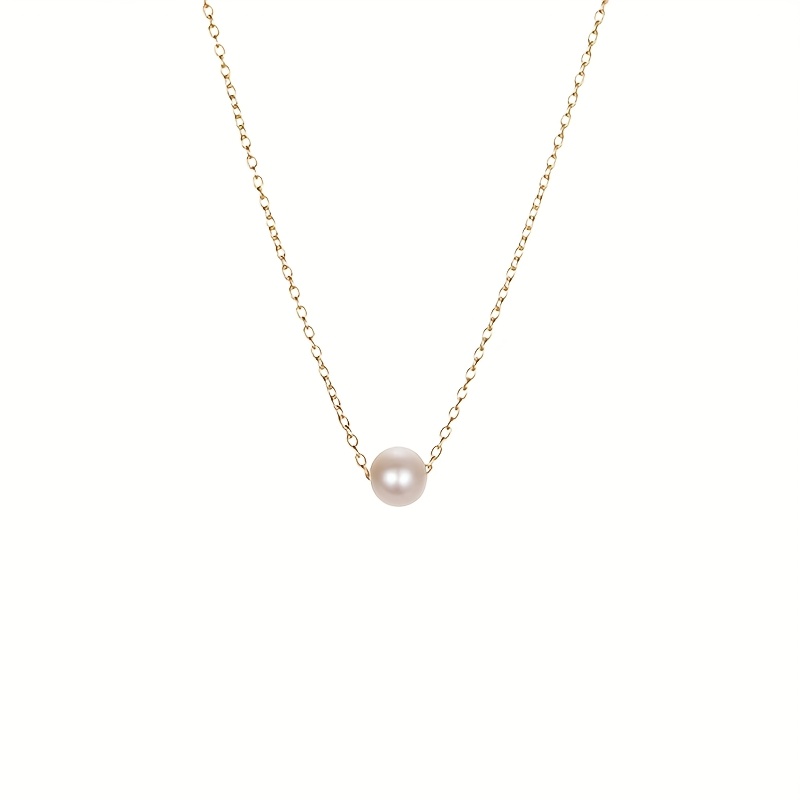 Image of 1pc Of Stylish Stainless Steel Necklace With Artificial Crystal Pendant, Adjustable For Women, Suitable For Everyday Wear, A Great Gift Option