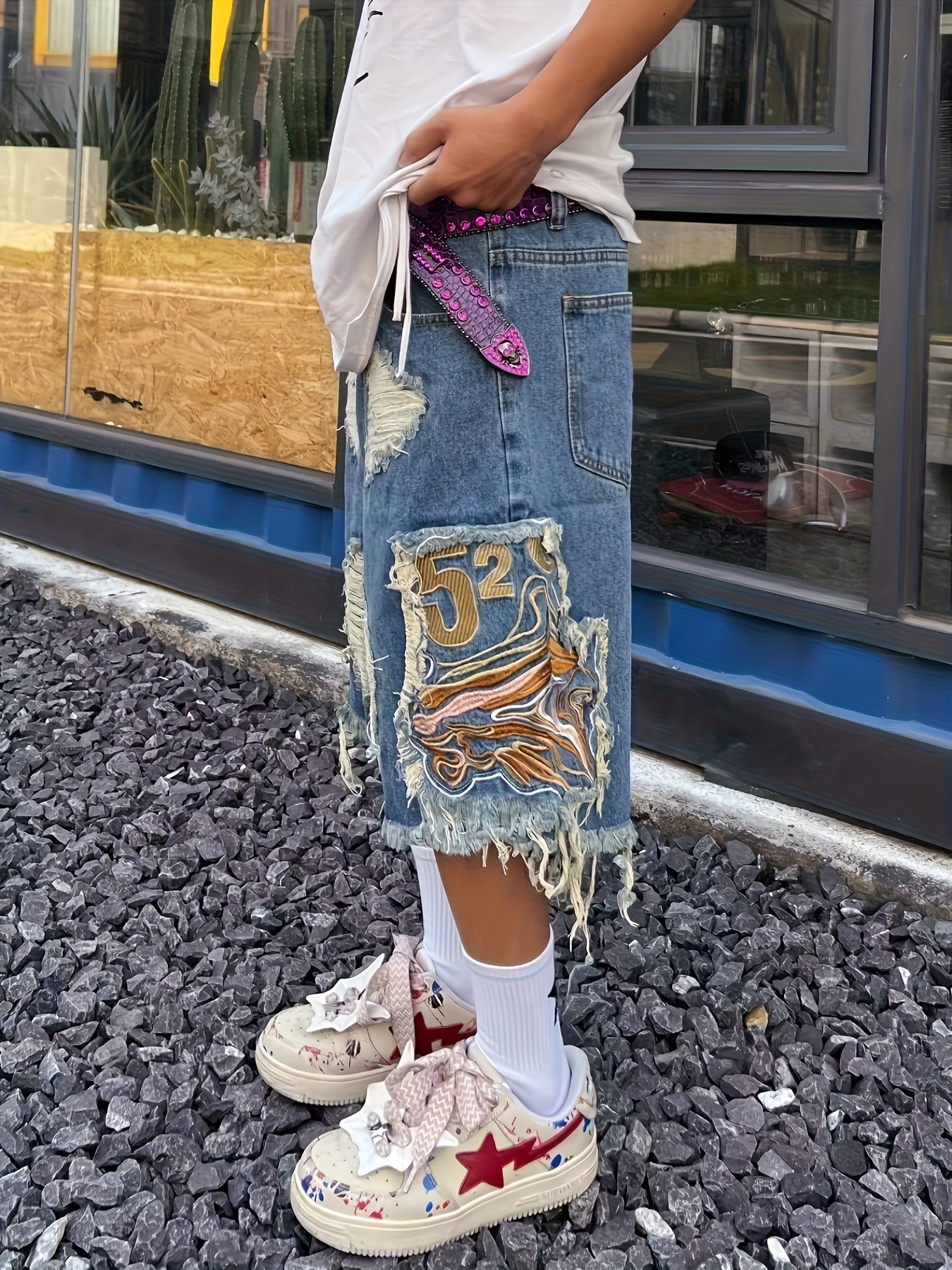 mens bohemian fringe hem like fringe Temu Greece