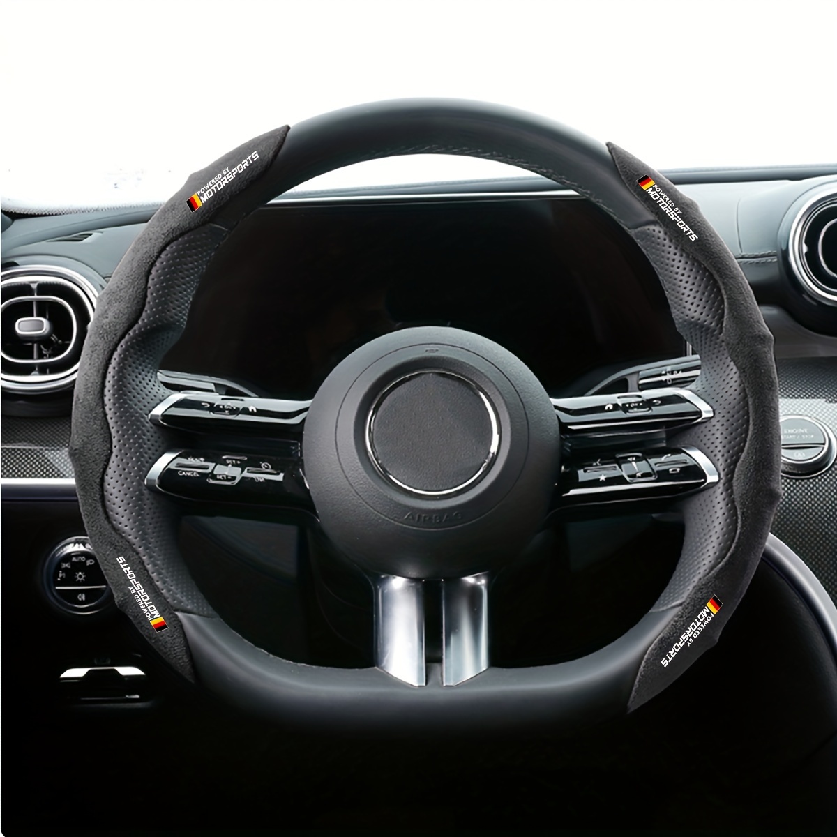 

Luxury Fluffy Breathable Anti-slip Steering Wheel Covers Set, Compatible With Bmw - Material: Fluff, No Inner Circle - 1 Set