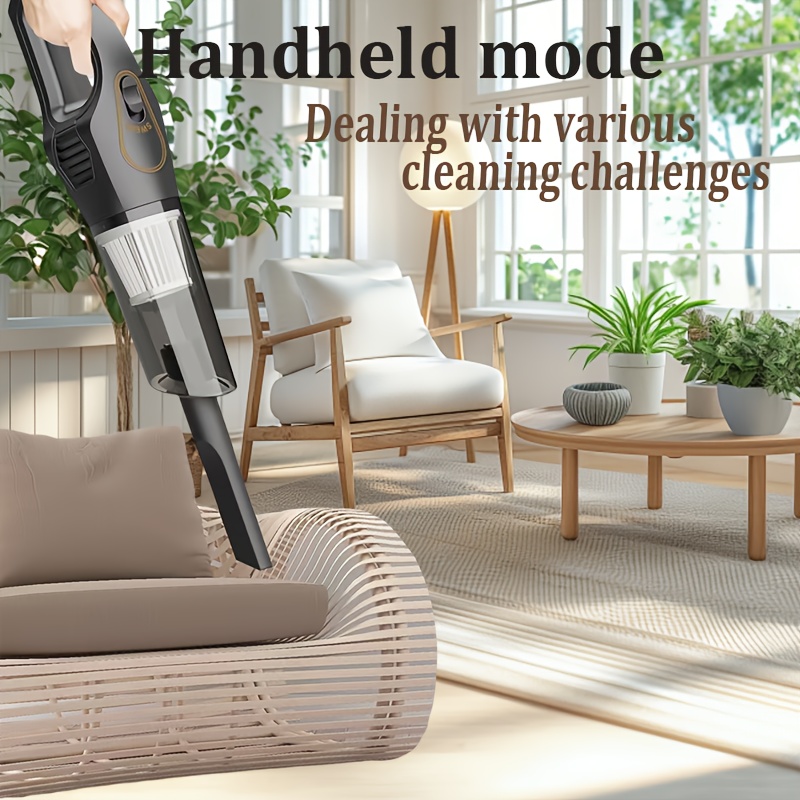 Cordless Handheld Vacuum Cleaner with Dual 2000mAh Batteries, USB Charging & Strong Suction - Lightweight ABS Design, Multi-Functional Attachments for Indoor/Outdoor Use, Cordless Vacuum Cleaner, Quick Cleanup, Ergonomic Grip, Highquality Construction, Office Cleaning, Home Maintenance, Compact Design, Durable Construction, Apartment Dwellers