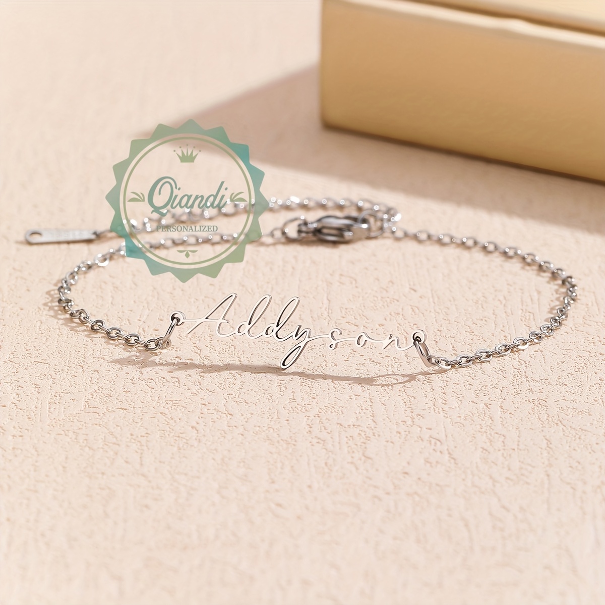 Custom Addyson Bracelet, Personalized Stainless Steel Gift