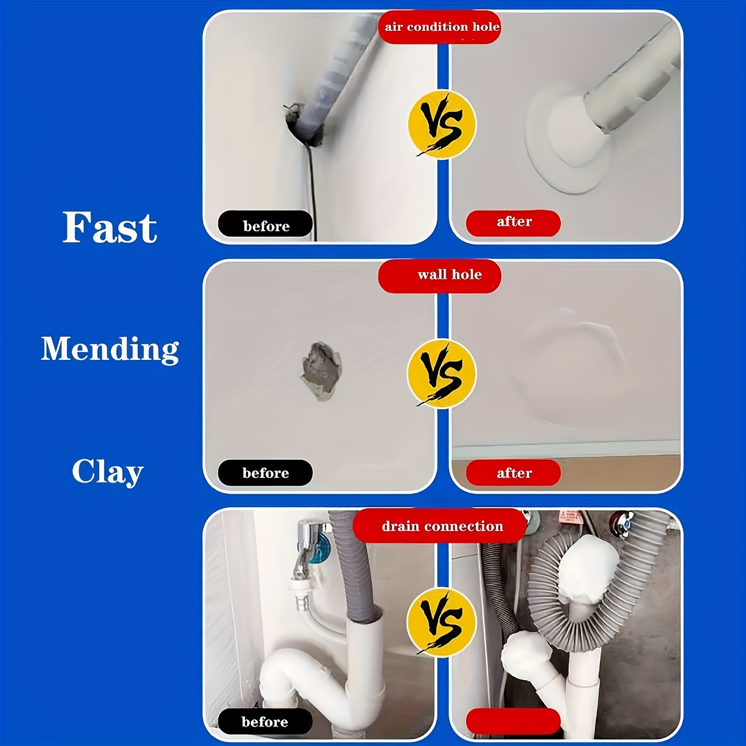 Монтажный пластилин-герметик для мелкого ремонта, водостойкий