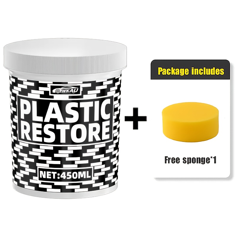 450ml Large Capacity Car Interior Plastic Renewal Wax Scratch Repair Tire Rim Coating For Dashboard Seats Steering Wheel Bumper Detail Polish Protects And Restores Internal External