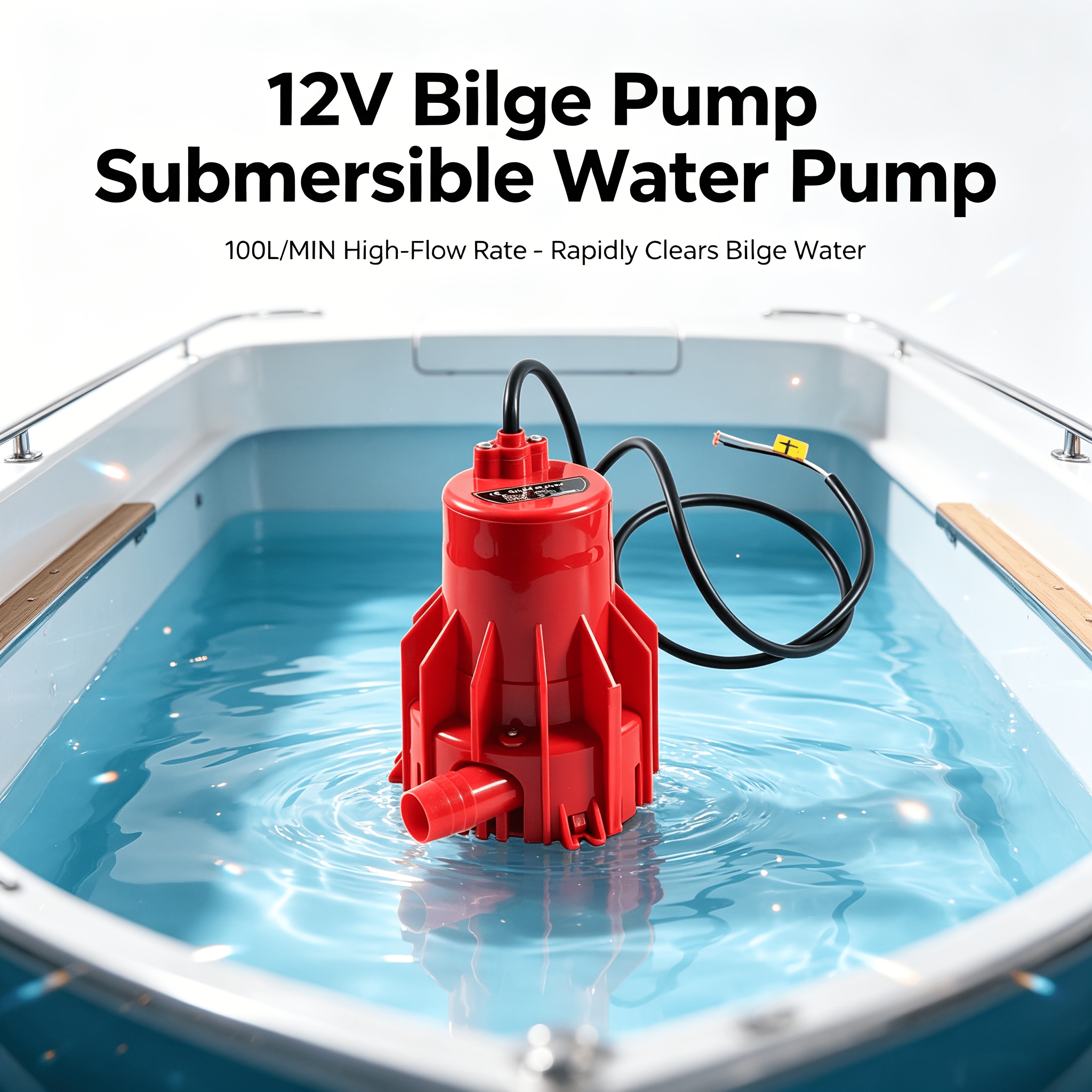 DC12V High Power Marine Bilge Pump for Boat & RV