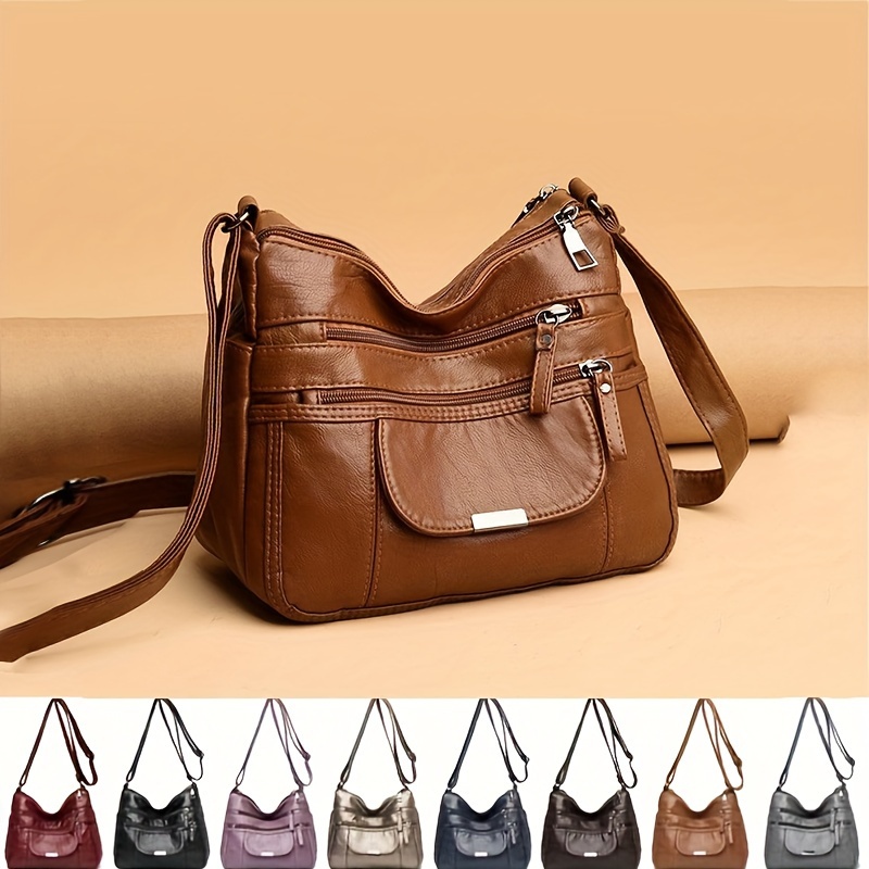 Mini Vintage Crossbody Bag Multi Pockets Shoulder Bag - Temu