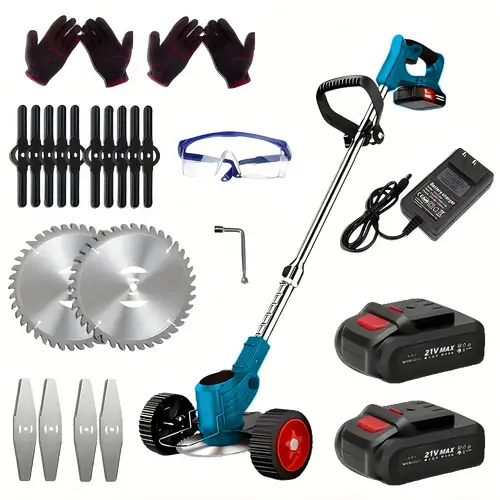 Cordless Lithium Battery Handheld Lawn Mower - Effortless, Portable, And Multifunctional Cutting Solution For Small To Medium-Sized Lawns And Gardens - Perfect Gift For Household Use, Halloween, And Christmas