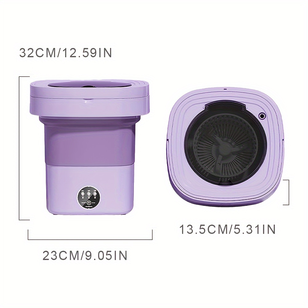 10 l portable washing machine deep cleaning folding washing machine for clothes underwear or small items for apartment laundry camping rv travel 5