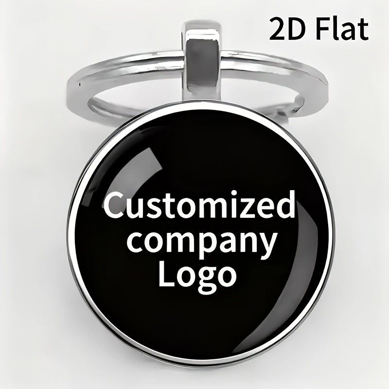 TEMU Custom 9pcs Personalized Glass Keychains, Customizable Logo, Family Photos, Pet Photos, Etc. Suitable For Company , Wedding Ceremony, Parties,