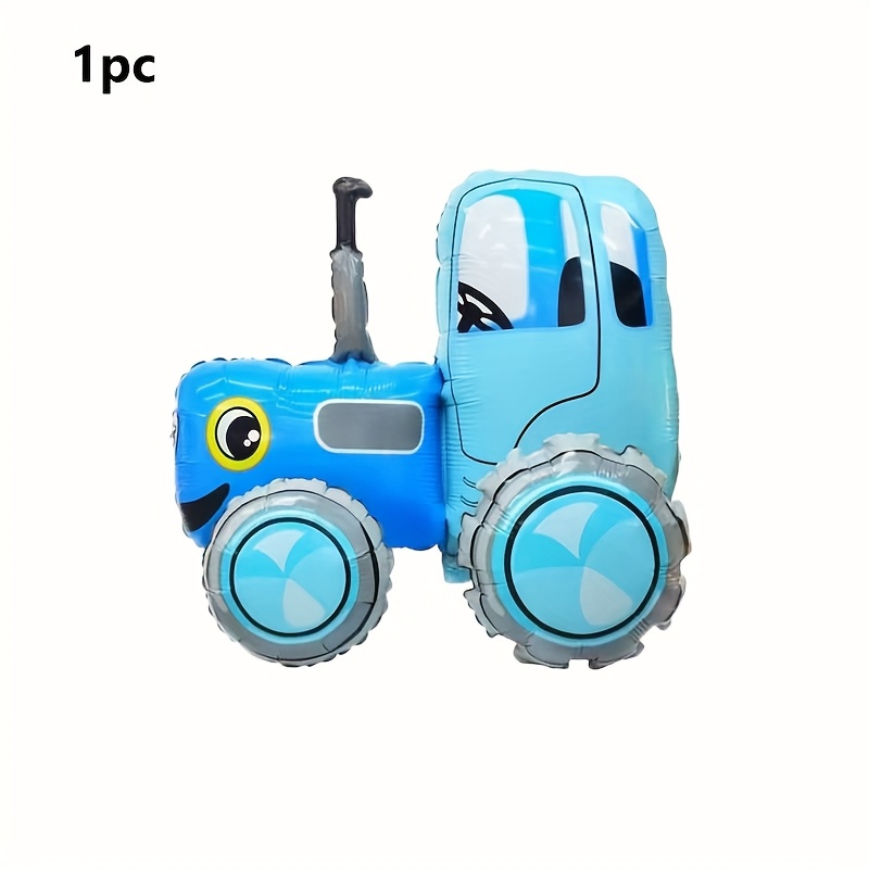 1pc Assemble Tractor-shaped Foil Balloon, Birthday Party Atmosphere Decoration, Farm Theme Party Decor
