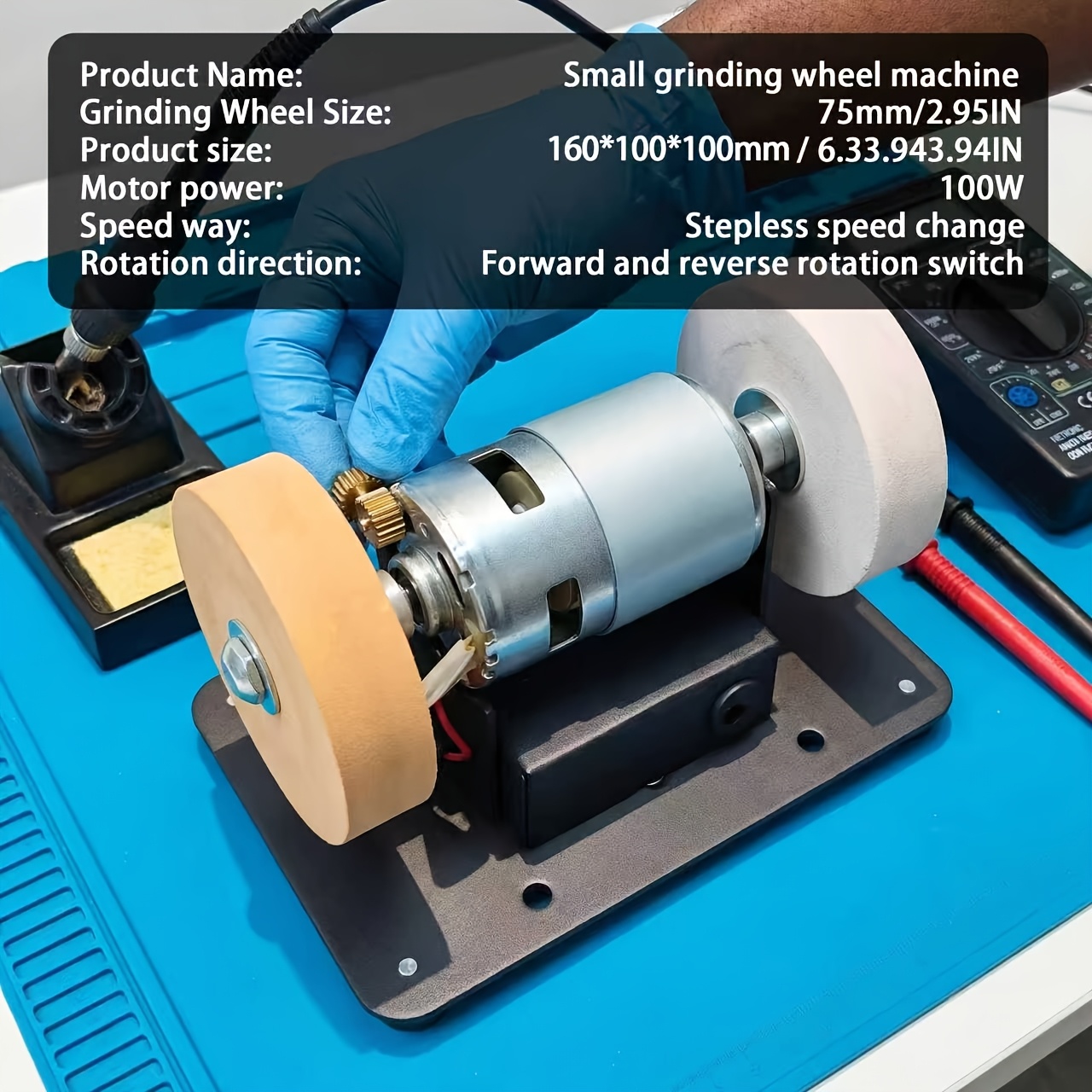 mini electric drum sander knife sharpener portable grinder   variable speed compact knife grinding and polishing machine suitable for knife sharpening woodworking and metal   handicrafts