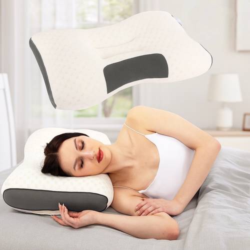 time 2 ultra soft neck support pillows premium pillow inserts with removable machine washable covers for deep sleep breathable fabric modern bedroom decor friday christmas gift