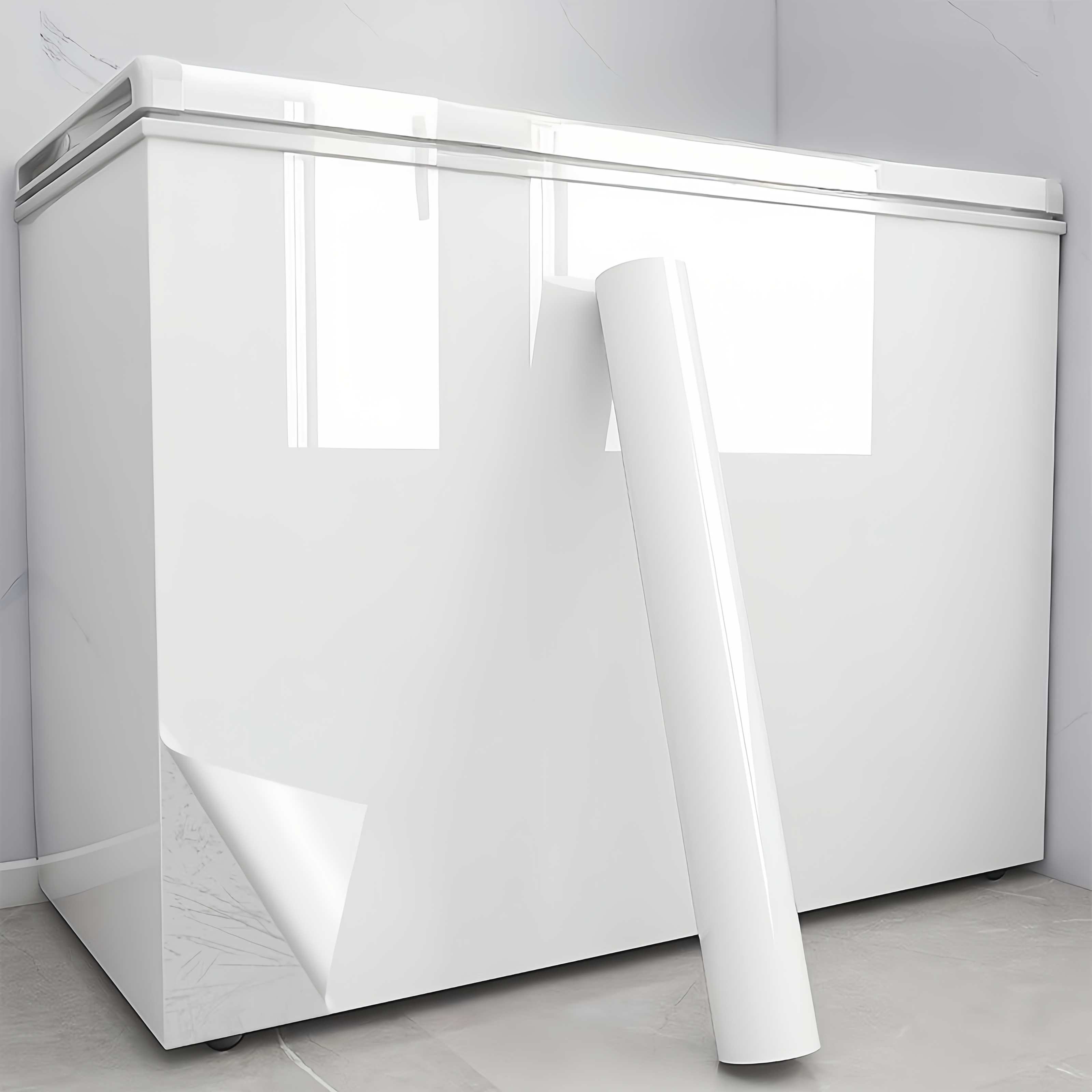 1RouleaudeFilmVinyleAuto-adhésif-StickerdeRénovationdeRéfrigérateur,CongélateuretAppareilÉlectroménagerBlancBrillant,CouverturedeSurfaceàDécolleretàCollerpourMeubles,Murs,Tables,AméliorationdelaMaisonDIY,FacileàAppliqueretàRetirer,MatériauVinyleDurable,AutocollantsdeRéfrigérateur,RénovationdeMeubles,DécorationModerne,ApplicationFacile,DécorationMurale,DesignÉlégant,AdhésifdeHauteQualité,DécalcomanieAdhésive,DesigneursIntérieurs