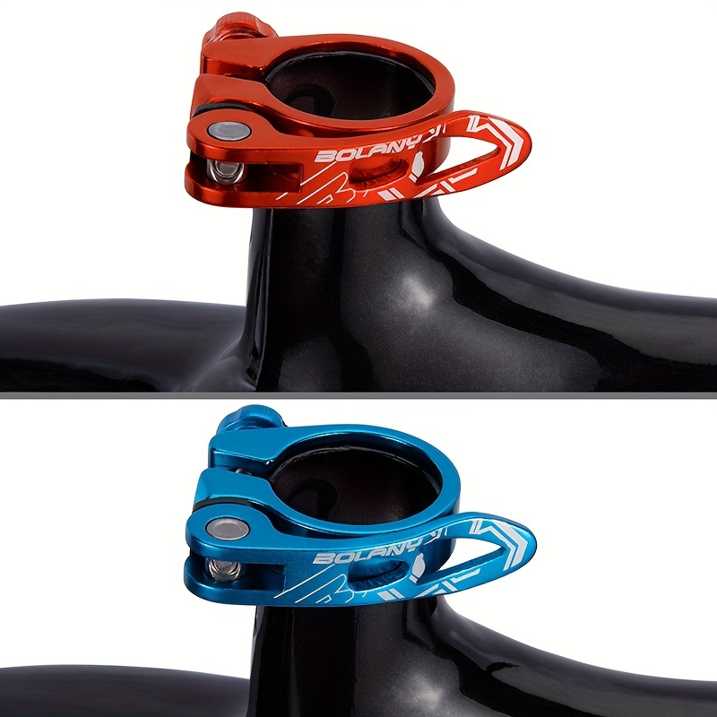 Abrazadera De Sillín Para Bicicleta - Cierre Rápido, Aluminio, Tamaño 31.8 Mm O 34.9 Mm