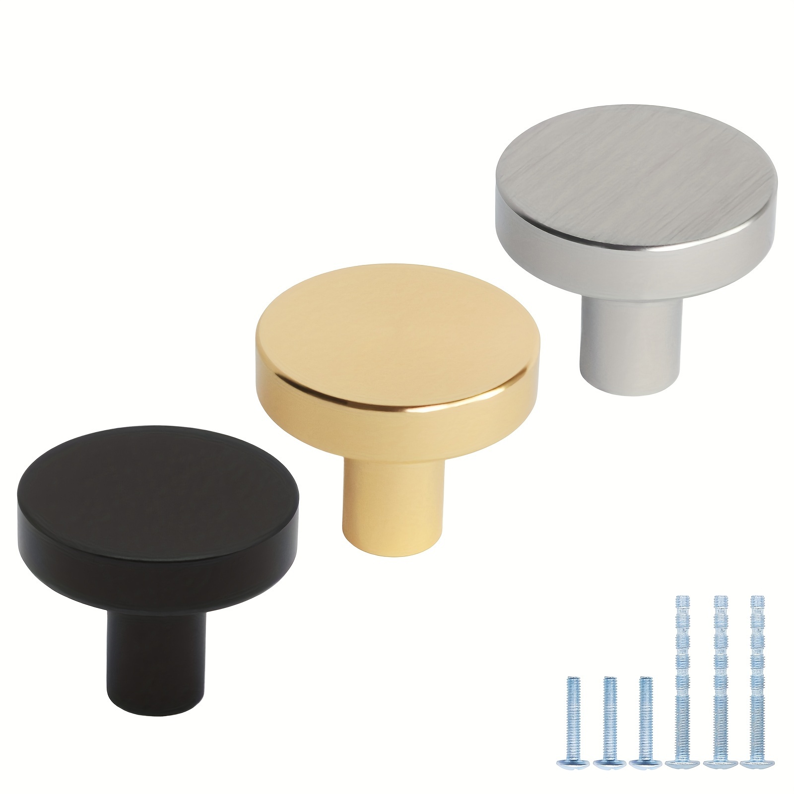 

6 /10 T- , Pulls, Kitchen , Bathroom Handles - Aluminum