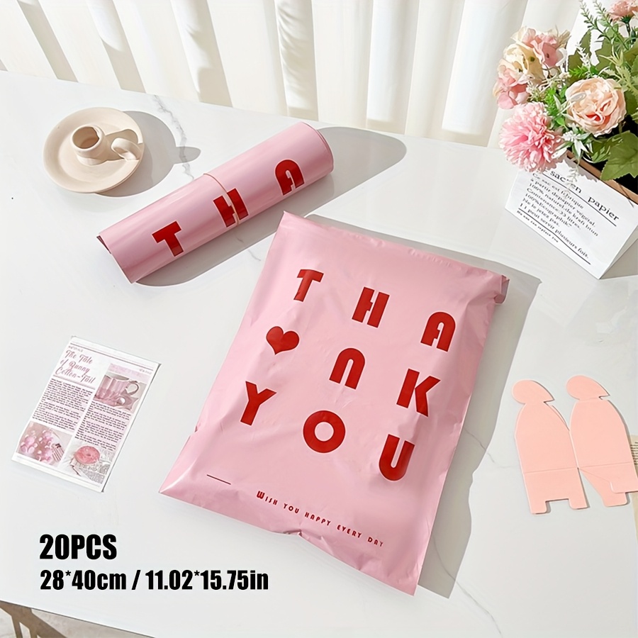 10pcs/20pcs Apricot Colored, Pink New Material 12 Bag, Thickened Bag, Suitable For Holiday Gift Packaging, Clothing/jewelry Shoe And Sock Packaging