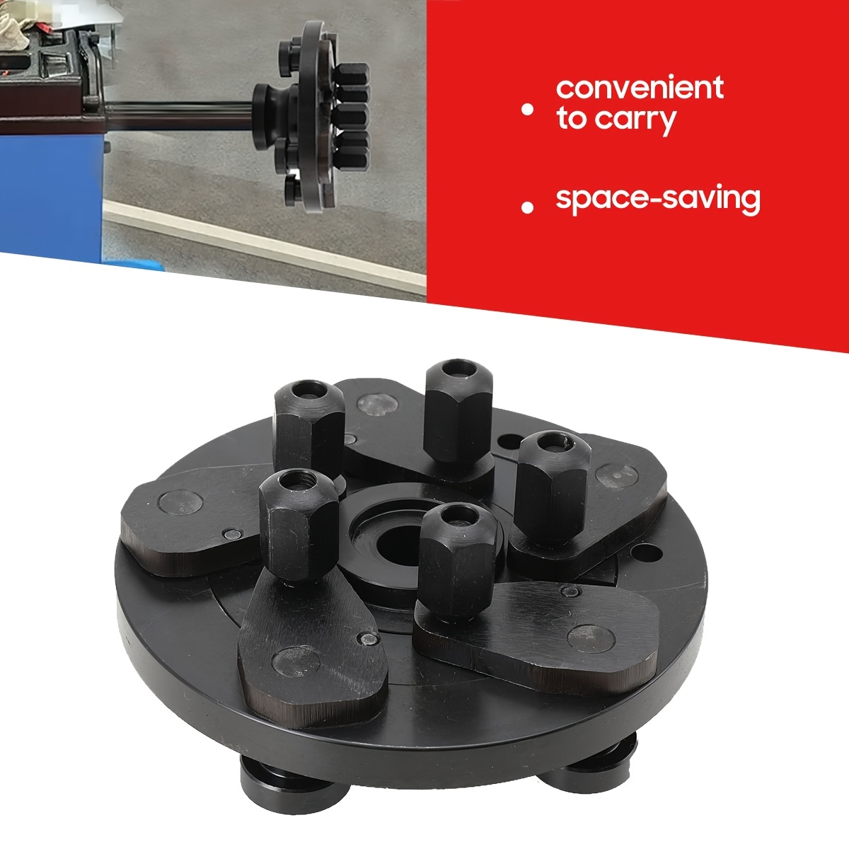 Image of Adapter Plate For Wheel Balancing, Clamp For Tire Balancing Machines Designed For 36mm Shafts, Universal Fixture For Tire Spinning