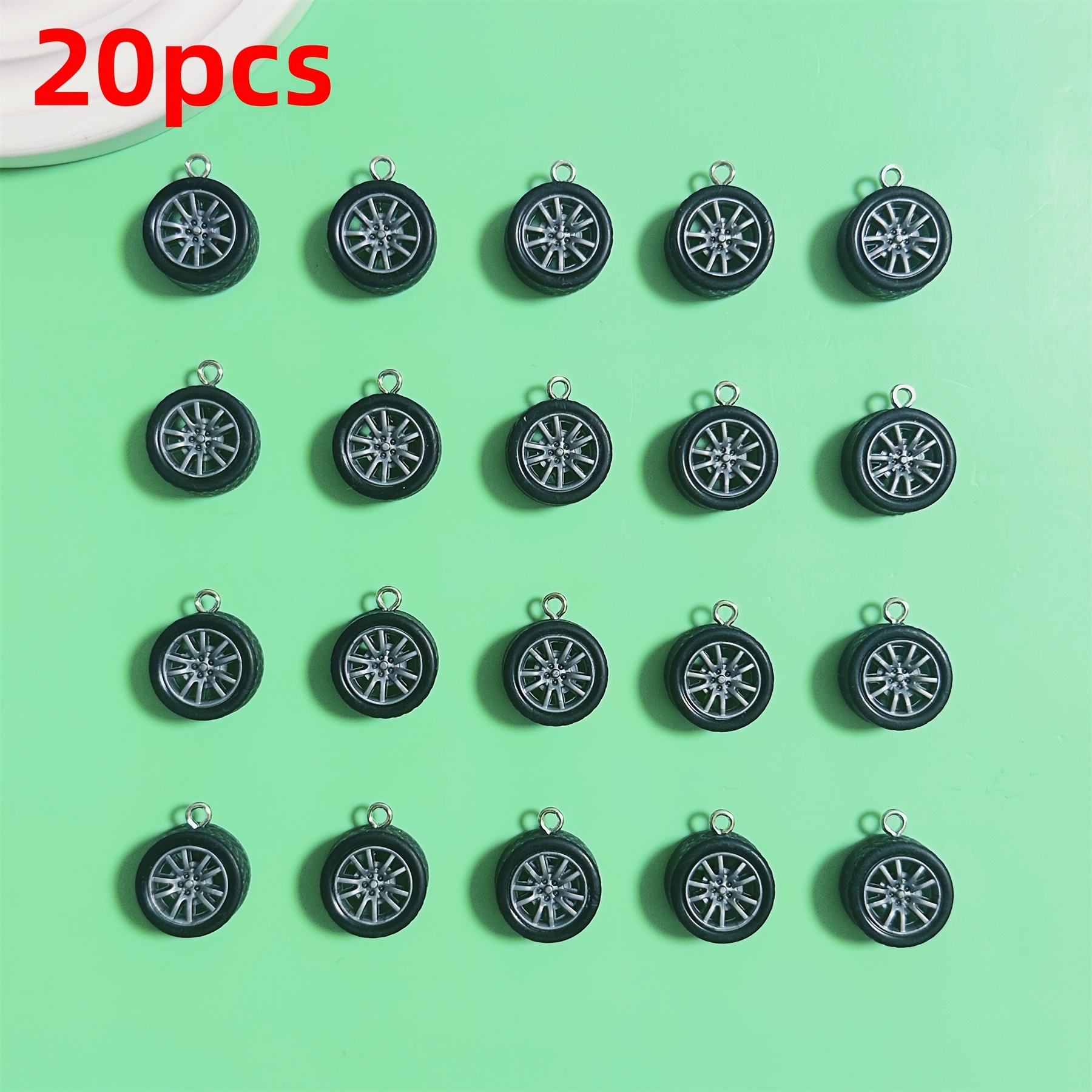 E-shop 20-teiliges Anhänger-Set, Kunststoffreifen, geeignet für handgefertigten Schmuck, Anhänger, Ohrringe, Ketten, kreative Geschenke, Ohrringe,