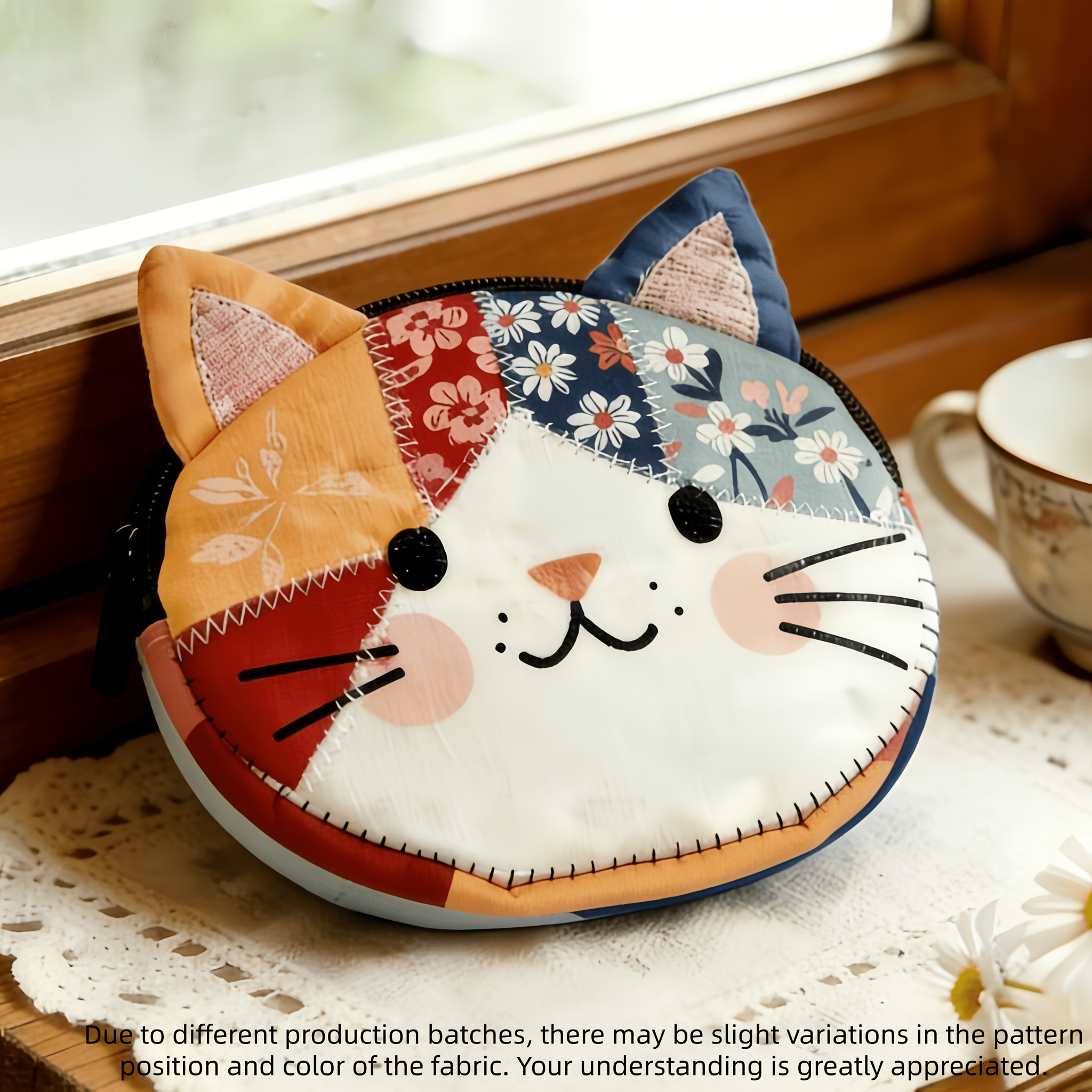 E-shop Kosmetiktasche im japanischen Kawaii-Katzen-Stil, geeignet als Geschenk, tragbarer Kosmetik-Organizer mit großem Fassungsvermögen niedlicher