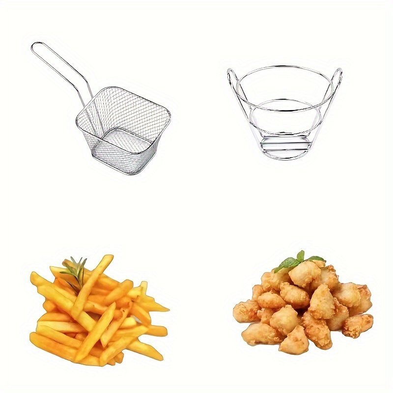 Bratkorb Pommes Frites Halter Chip Mini Korb Lebensmittel körbe