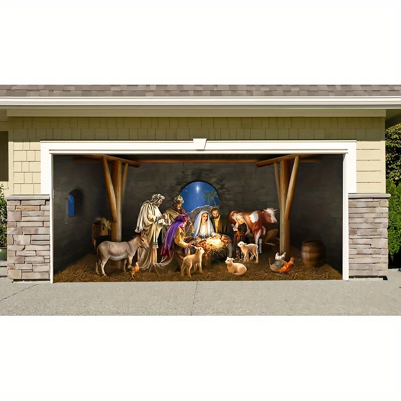 3' x 6' Outdoor Decoration Nativity Scene Christmas hot Outside House Banner Billboard