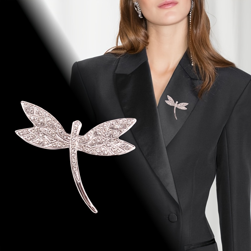 

Chic Silvery Dragonfly Enamel Brooch - Accessory For Women, , Ties & Backpacks, Ideal Gift