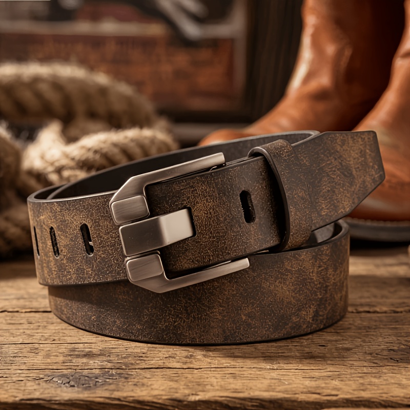 TEMU Ceinture pour Homme 1 pièce - Style Décontracté Professionnel Multifonctionnel, Boucle à en Durable, Facile à , Motif pour Piercing Corporel,