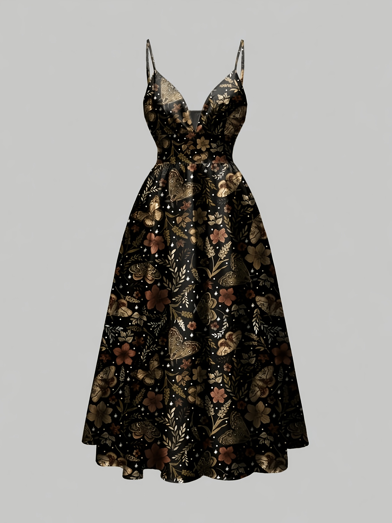 women leaf print dress sold on Temu United States