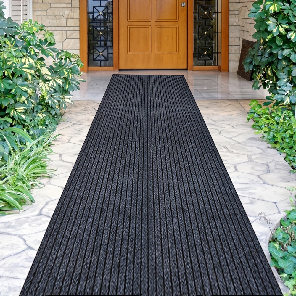 TEMU Kokojo Heavy-duty Non-slip Runner Rug - 2.2lb/sqm, Indoor/outdoor Rubber Mat With Counter- For Corridors, Kitchens, Bedrooms, , Pools & Bathrooms