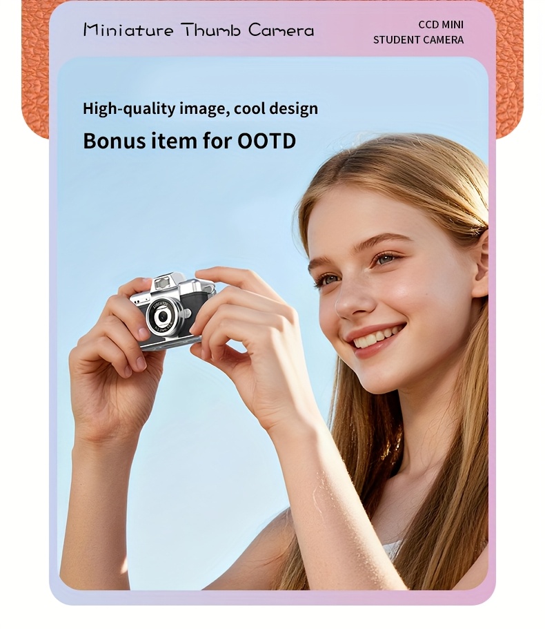 pocket camera with 1 47 ips screen 1080p hd video compact portable vlogging camera suitable for travel self shooting cmos camera with auto   zoom ideal gift for     s Product details 6