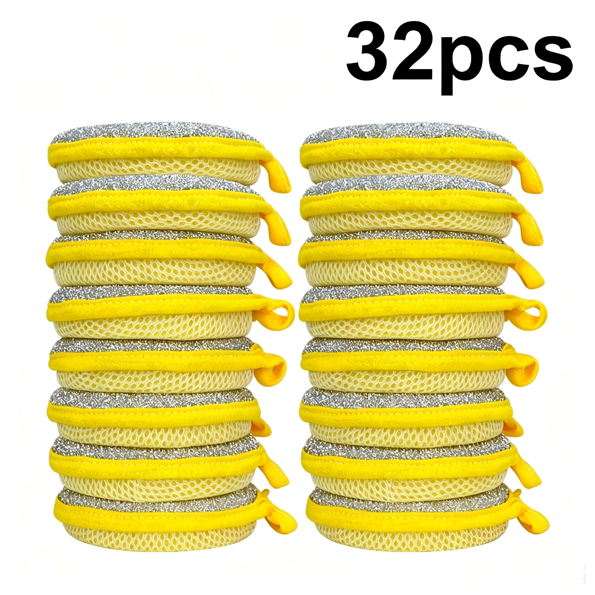 TEMU 32pcs Multi-functional Cleaning Sponges, Dishwashing Sponges, High- Sponges, Durable Non-scratch Scrubbing Sponges, Super Absorbent, Cleaning