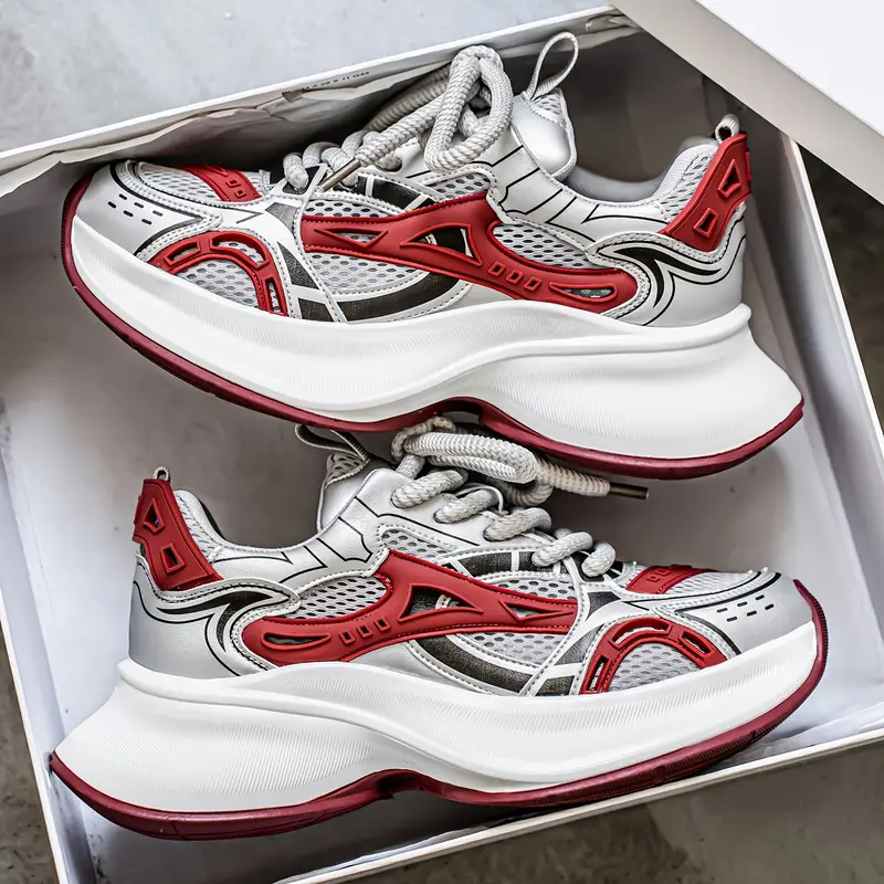 zapatillas bajas para hombre - / /, transpirable con cordones, de pvc acolchada y diseño antideslizante ideal para gimnasio o uso casual en toda temporada ( ) Detalles del producto 9