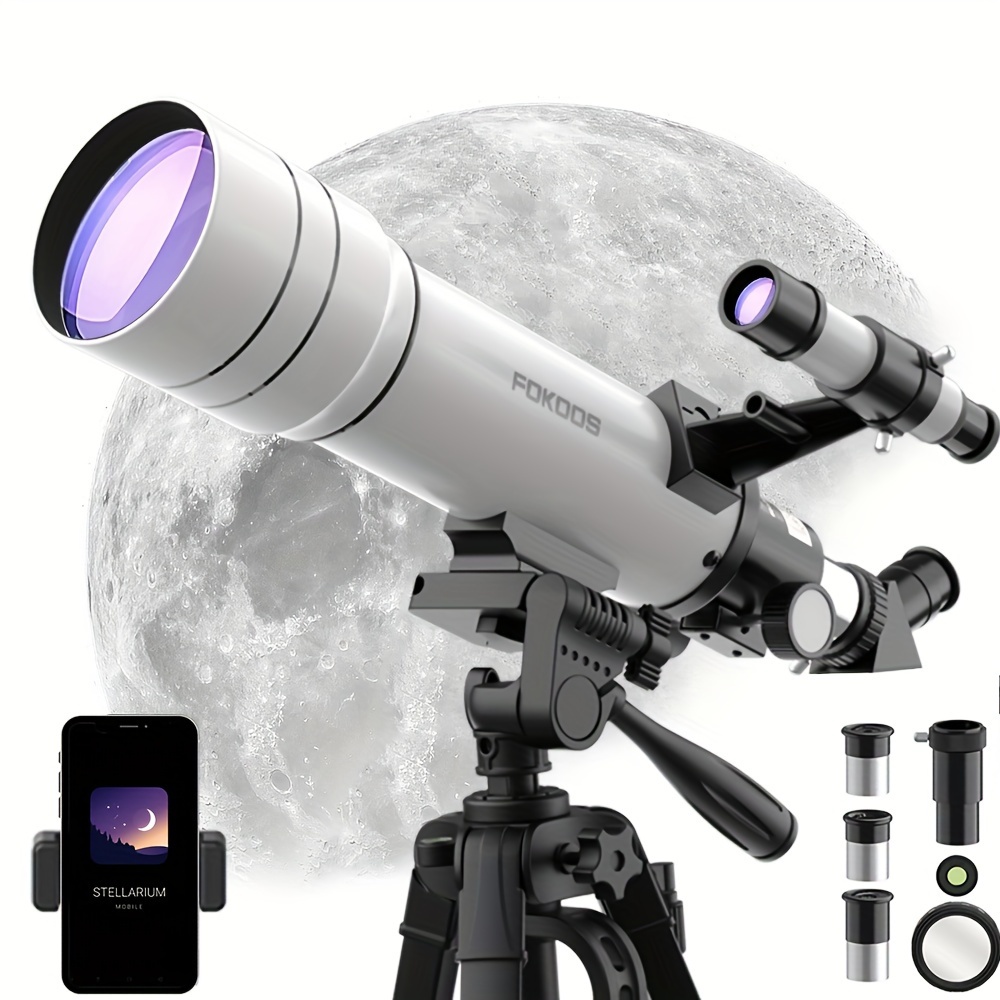 telescope for adults and kids 70mm aperture 400mm multi coated mount   telescope 20x 333  tripod phone holder   for kids and beginners ft10 6