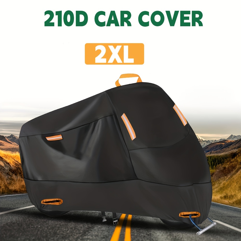 

Motorcycle Cover Rainproof And Sunscreen Car Coat Cover Thickened Oxford Cloth Dust Cover Built-in Anti-theft Buckle Car Coat Cover Cover