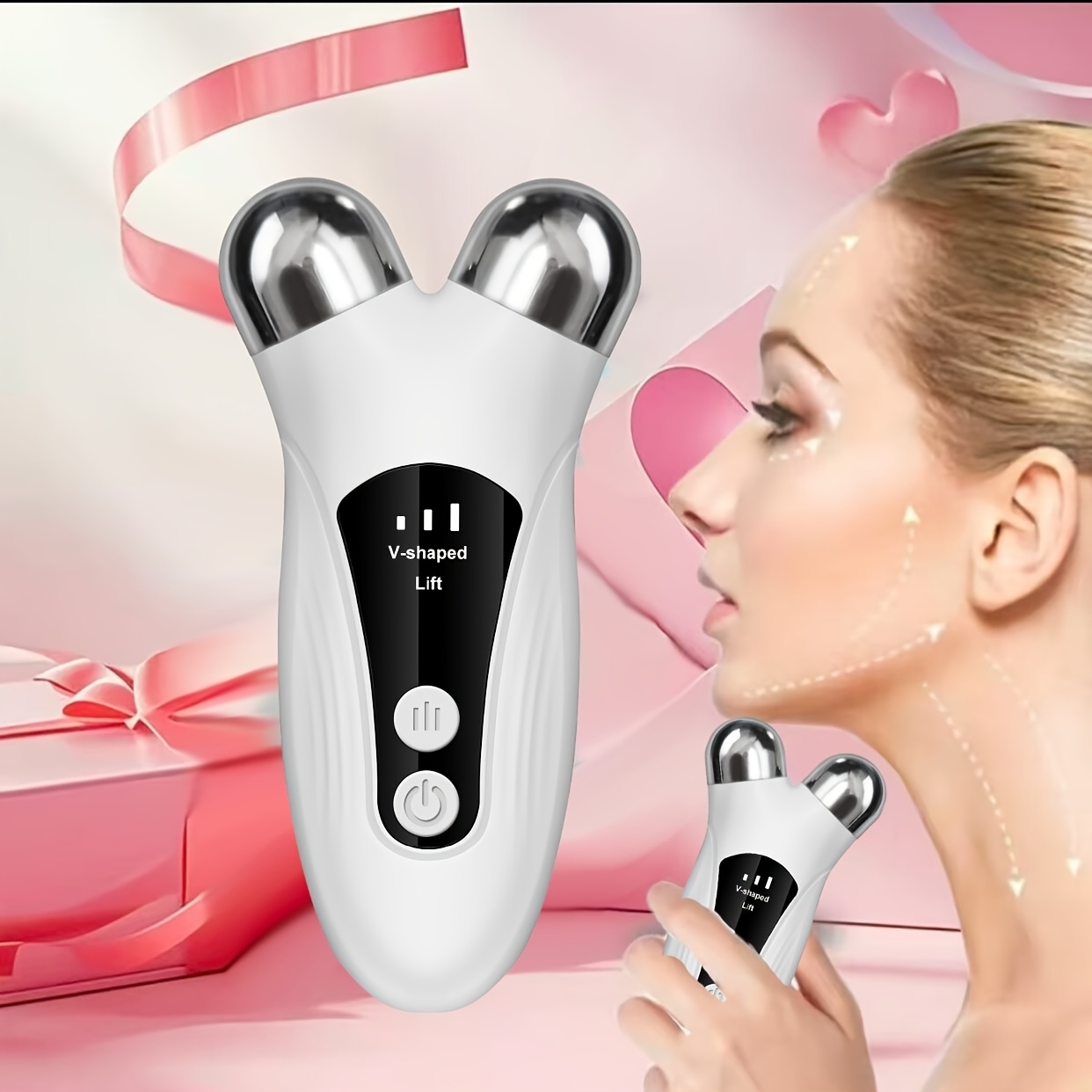 Electric Massager with * & Portable Hand/Neck Massager - 3-in-1 Facial  Device, 3 * (Vibration, Massage,) & * Levels for, at /Office - Massager Gun  Suitable for Face, Neck, Hands