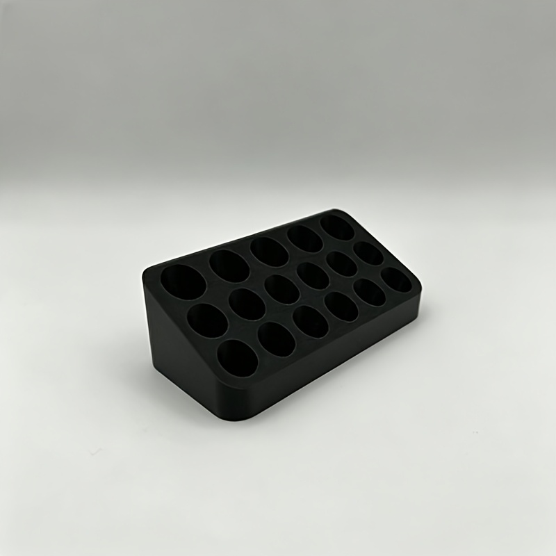 TEMU Parfümproben-Organizer, 17-Loch-Design, für 2 Arten von Parfümfläschchen, aufrechte Schreibtisch-Organisation, 3D-gedruckte Textur, geeignet für
