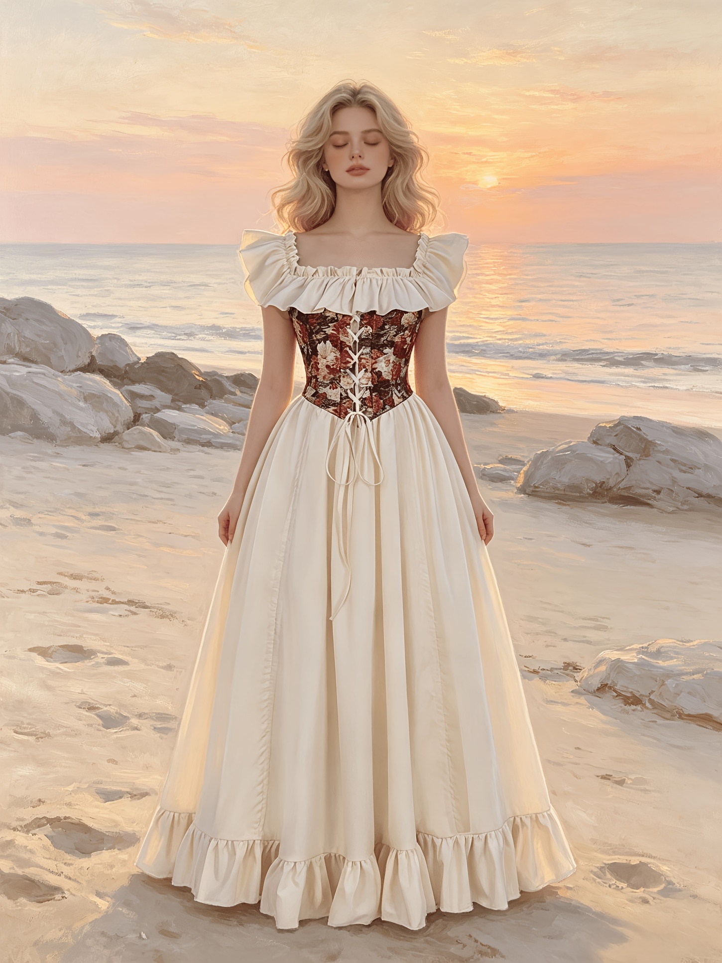 pink formal dresses for women Tulle A-line Long Dresses, Pink High Neckline Party Dresse Color:760-R53 Tea Length Spring Mother print. and all the colors