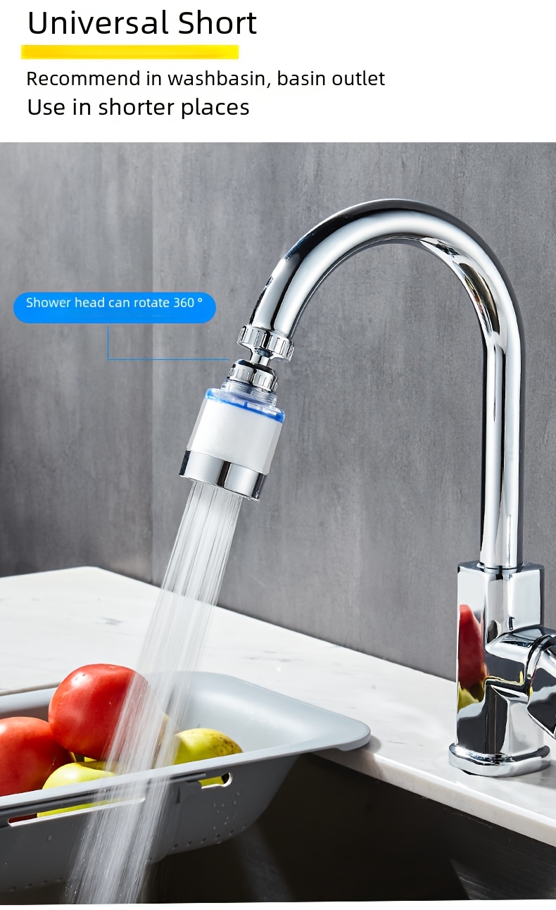 faucet extender with tap water filter bubbler shower head splash guard no power needed details 11