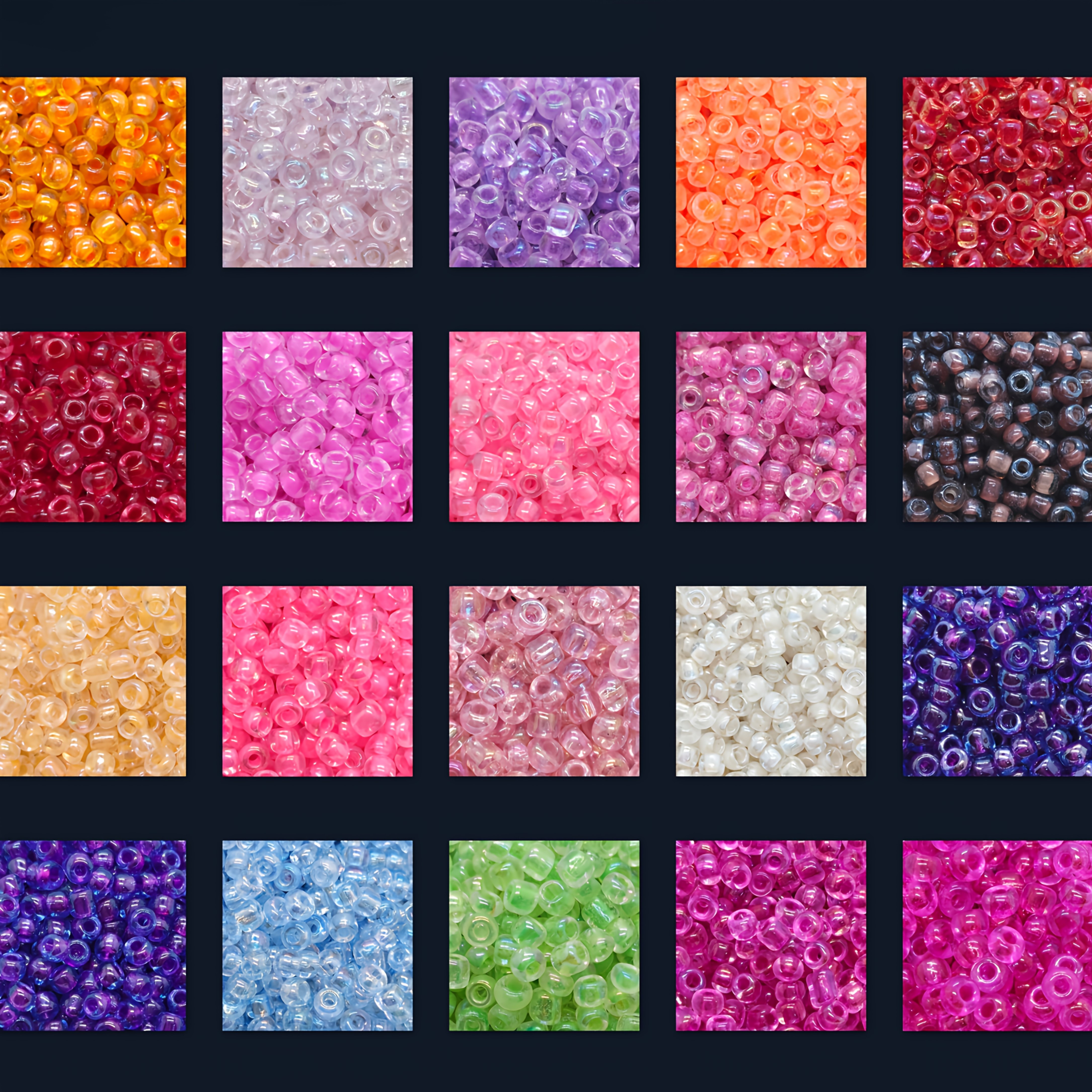 Jewelry Making Kit with 20 Colors Glass Seed Beads