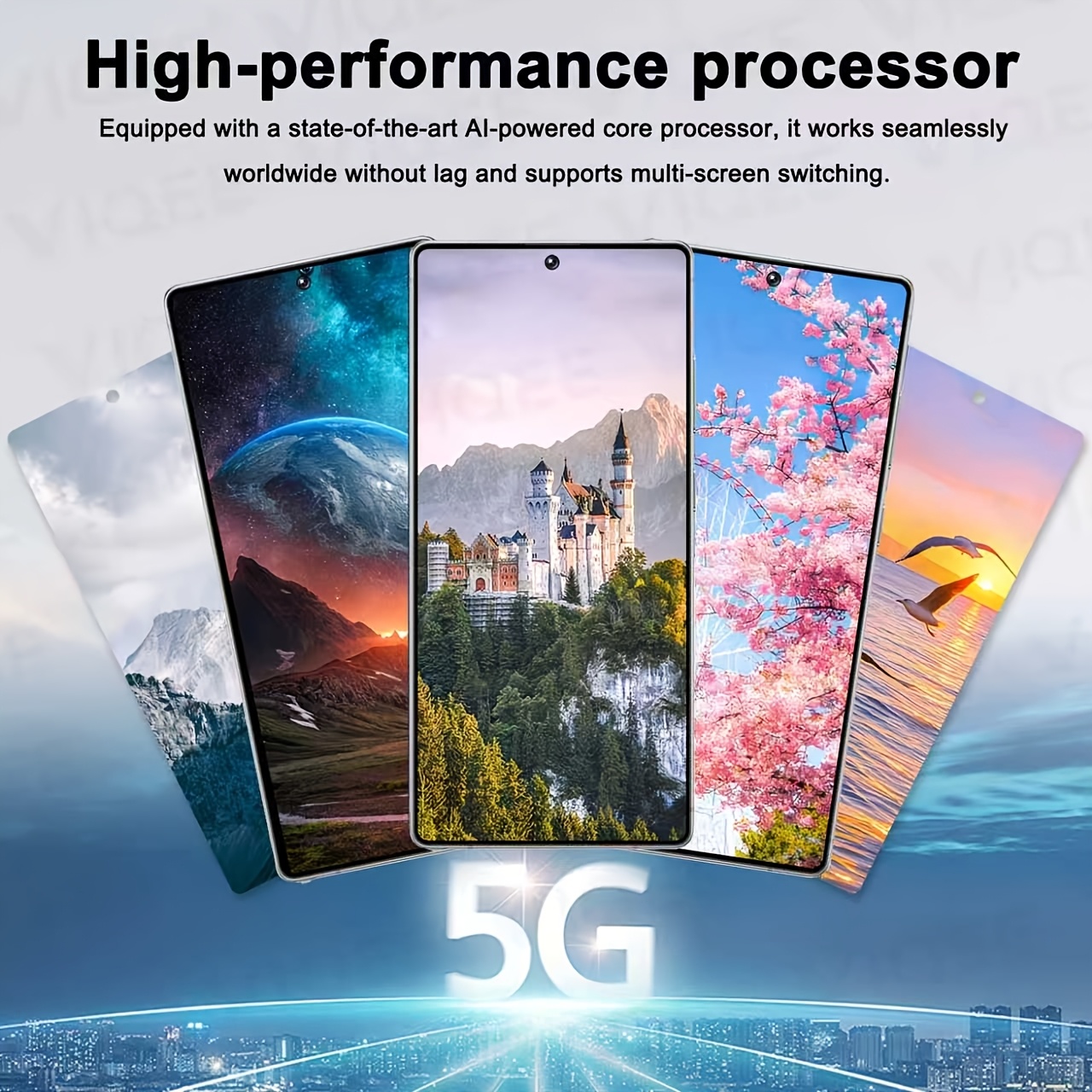 26S Ultra Unlocked Global 5G Smartphone, 6.8 Inch HD Scherm, 8+128GB, Slimme Gezichtsherkenning, Dual SIM Standby, Ingebouwde Stylus Pen, Android OS, GPS Wi-Fi, Type-C Poort, Accessoire Kit, Cadeau voor Familie & Vrienden