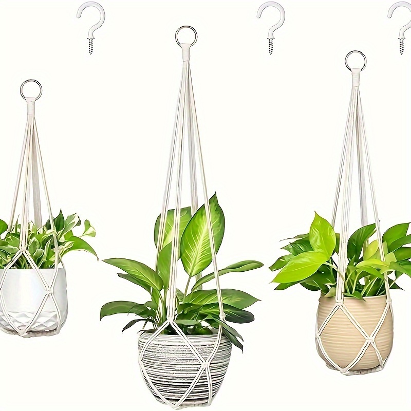 Plant Pulley Hanging Basket Hooks Retractable Flower Basket Pot
