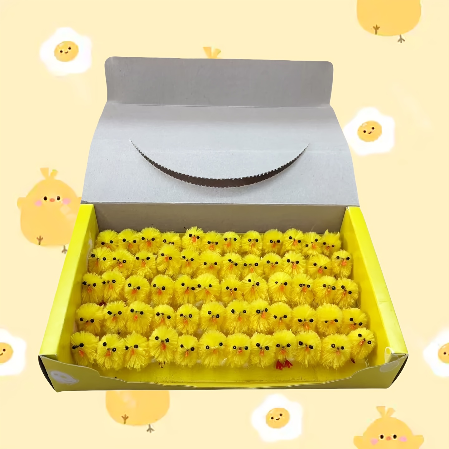 60pcs 3cm Chicken Centerpieces, , Suitable For Home Decor And Easter Decorations