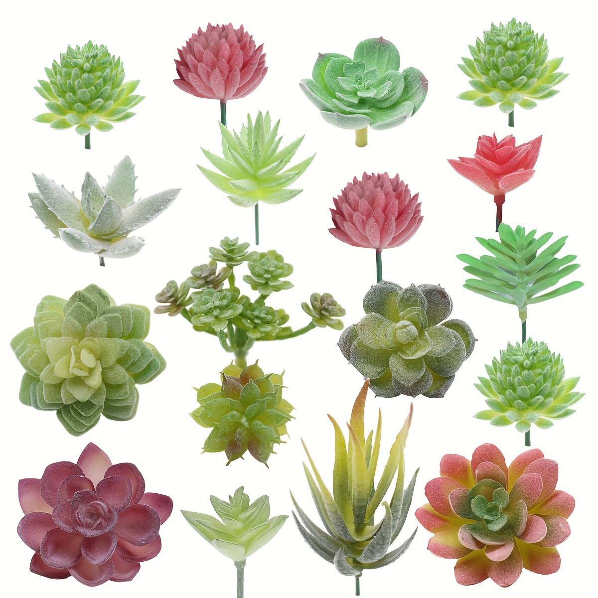 

18pcs Set Of Simulation Plants Diy Potted Materials Decoration Vases