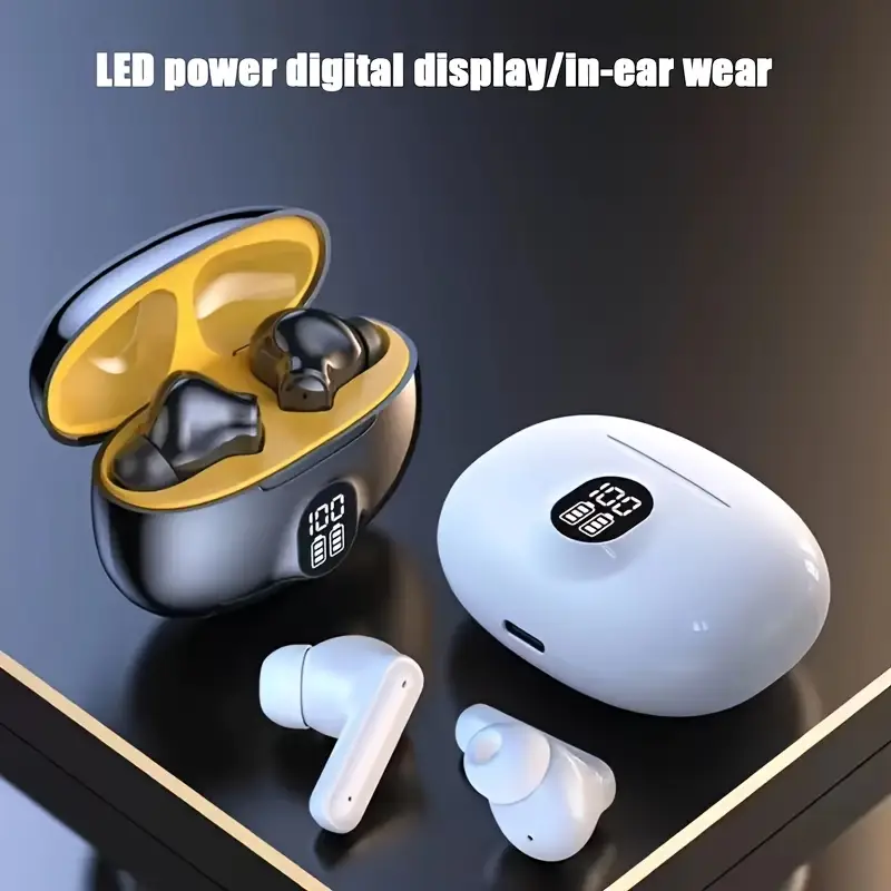 hot item in led digital battery display wireless earbuds with long stylish and lightweight comfortable in ear design compatible with multiple devices daily use work study and sports recommended for personal use or as a gift details 3