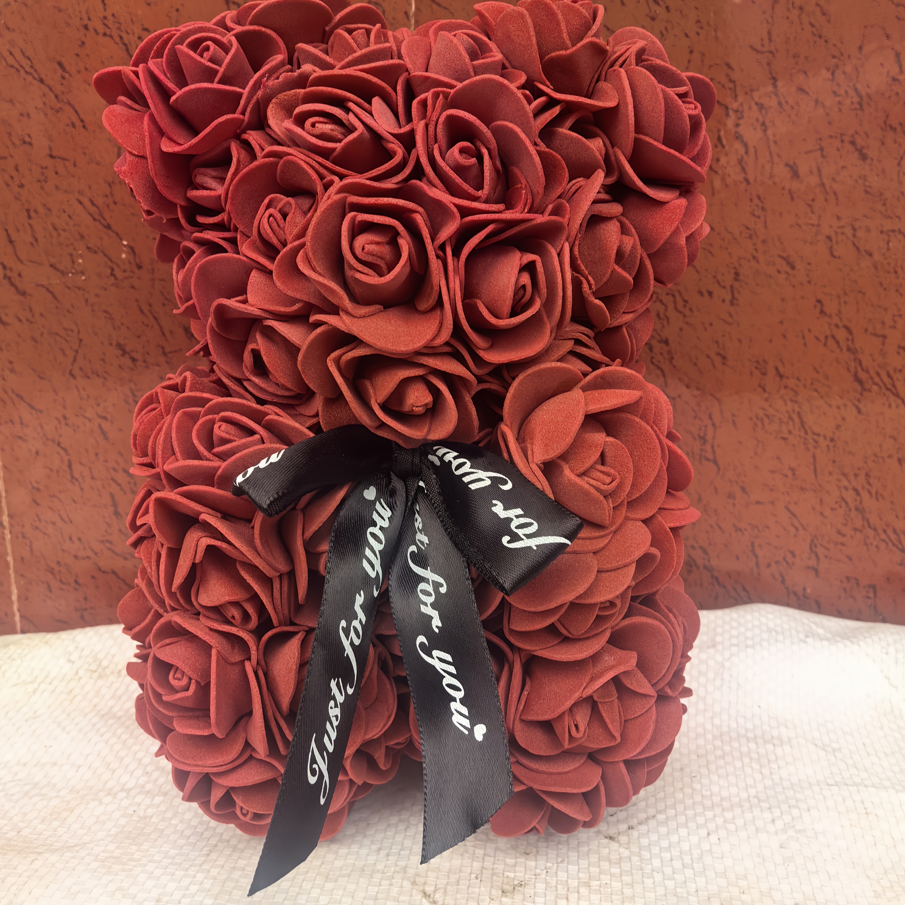 Image of 2026 New 18cm/7.09in Preserved Rose Bear, 's Day And Christmas Gift For Girlfriend, Creative Artificial Flower Rose Bear