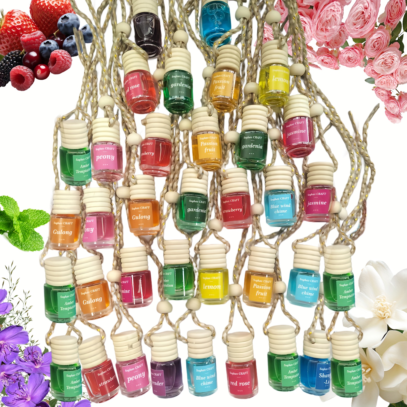 36pcs car air freshener, car accessories for women, long-lasting teak wood scent diffuser, home fragrance, car fragrance diffuser, car bottle, car fragrance, car deodorizer, vehicle freshener, decorative diffuser, aromatic decor, scent - automotive - Temu