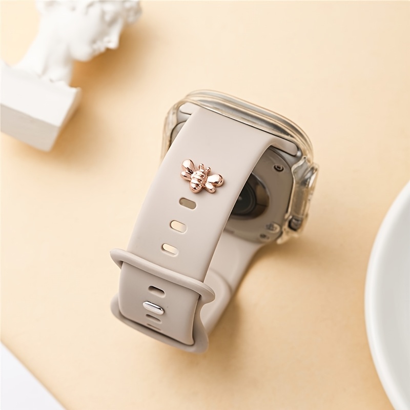 1pc Bee Design Smart Watch Accessory for iWatch Decoration 38mm, 40mm, 41mm, 42mm, 44mm, 45mm Watch Band Accessories
