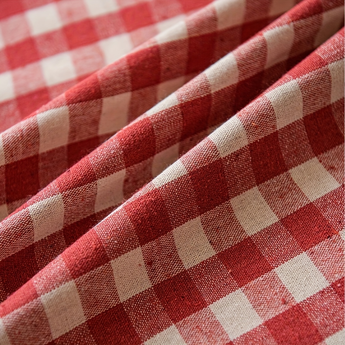 1pc Rod Pocket Simple American Pattern Curtain, Suitable For Bedroom Living Room Balcony